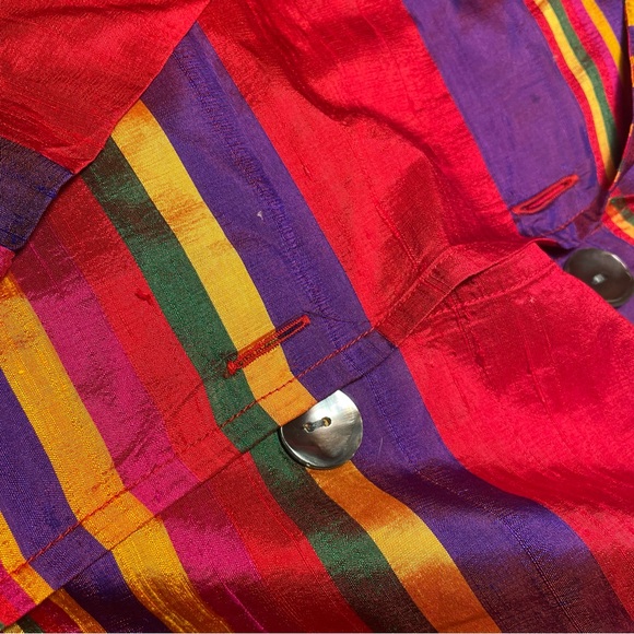 Chico's Multicolor Silk Jacket - Picture 6 of 8